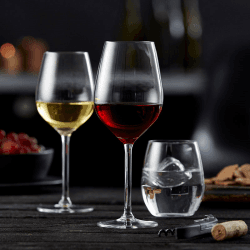 Image showing the Juvel Set of 4 Red Wine Glasses, 500ml, Clear product.
