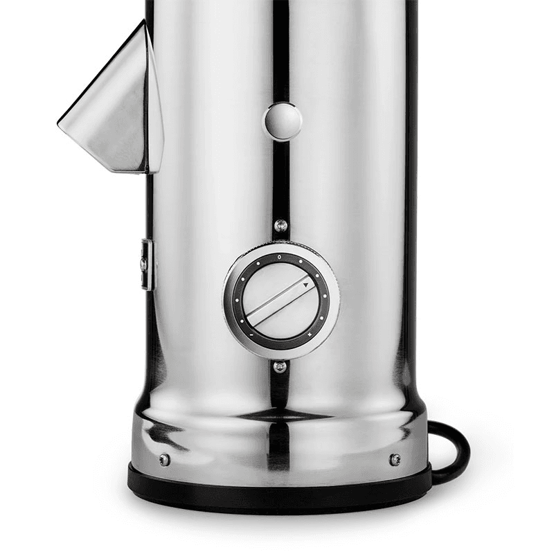 Flat Burr Coffee Grinder, 27cm, Stainless Steel