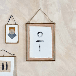 Image showing the Kiko Portrait Frame, 8 x 10", Antique Brass product.