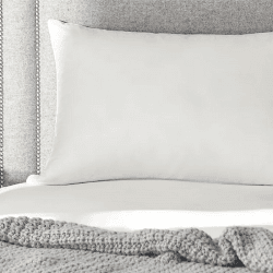 Image showing the Muscovy Duck Down Super King Soft Support Pillow, White product.