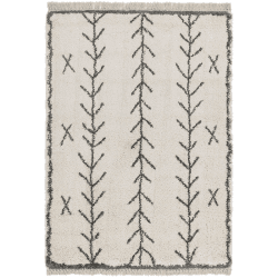 Image showing the Rocco berber style rug, 120 x 170cm, Grey & Cream product.
