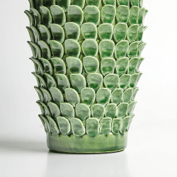 Image showing the Stucco Small Table Lamp Base Only, H26cm x W15.5cm, Emerald product.