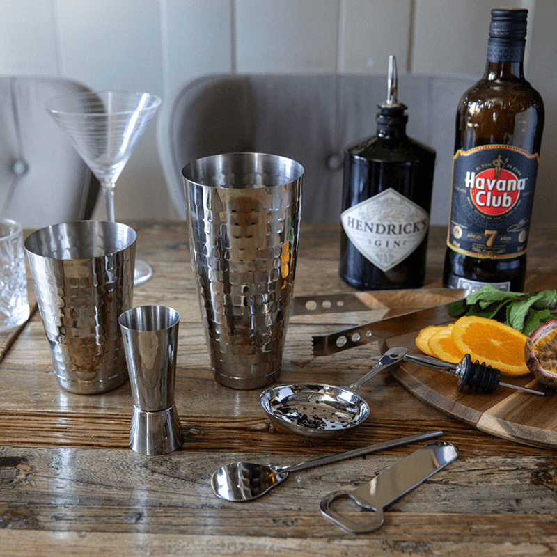 Boston Eight Piece Cocktail Set, Stainless Steel