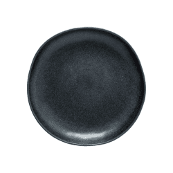 Image showing the Livia Set of 6 Dinner Plates, D28cm, Matte Black product.