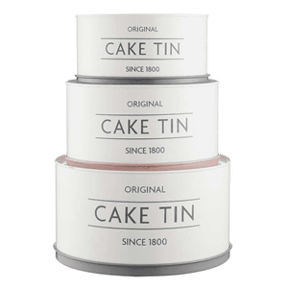 Innovative Kitchen Set of 3 cake tins, Cream