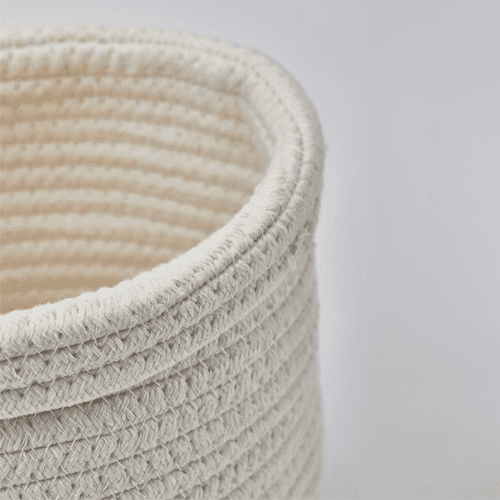 Rena Storage basket, L24 x W18 x H16cm, Ivory