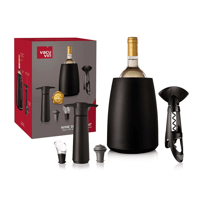 5 Piece Wine Elegant Set, Black