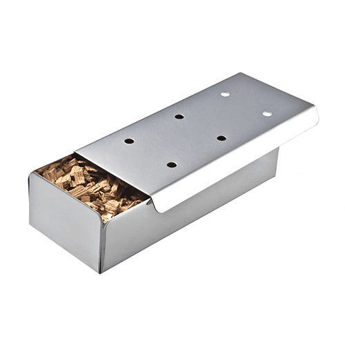 Wood chip smoker box, Silver