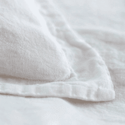 Image showing the Linen Oxford Pillowcase, Standard, White product.