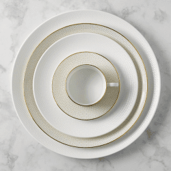Image showing the Gio Gold Soup/Cereal bowl, D21cm, Gold/White product.