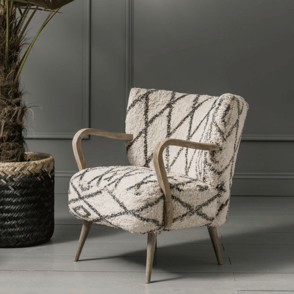 Mina Printed Armchair