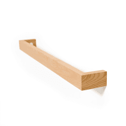 Image showing the Slimline Towel rail, H5 x W72 x D9cm, Oak product.