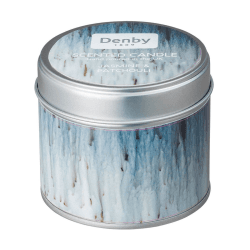 Image showing the Denby Home Fragrance Halo Candle Tin, Black product.
