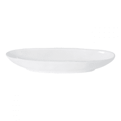 Image showing the Livia Oval Platter, D33cm, Gloss White product.