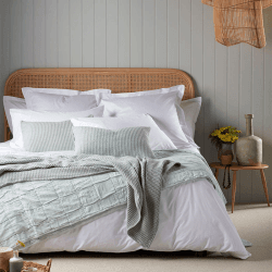 Image showing the Petworth Cotton Duvet Cover, Super King, White product.