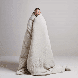 Image showing the Linen King Size Duvet Cover, Clay product.