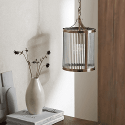 Image showing the Montgomery Ceiling Light, Small, Antique Brass product.