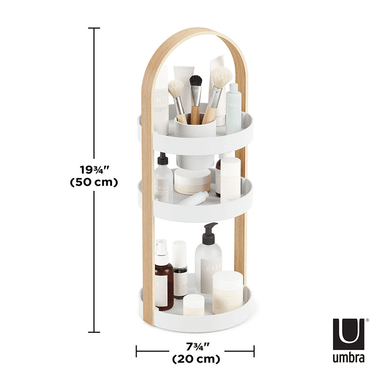 Bellwood Organiser, H50cm, White & Natural