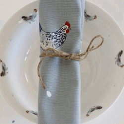 Image showing the Chicken Set of 4 napkins, 40 x 30cm, Fabric product.