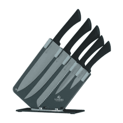 Image showing the Everyday 6 Piece Knife Block, Black product.