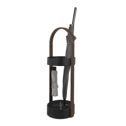 Image showing the Bellwood Umbrella Stand, Black & Walnut product.