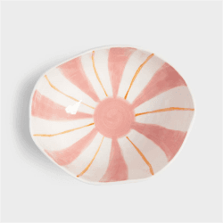 Image showing the Ray set of 2 bowls, 13 x 16.5, pink product.