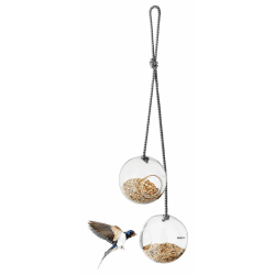 Image showing the Eva Solo Set of 2 Glass Bird Feeders, Clear product.