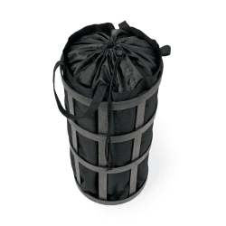 Image showing the Cage Laundry basket, H63 x W31 x D31cm, Dark Brown/Black product.