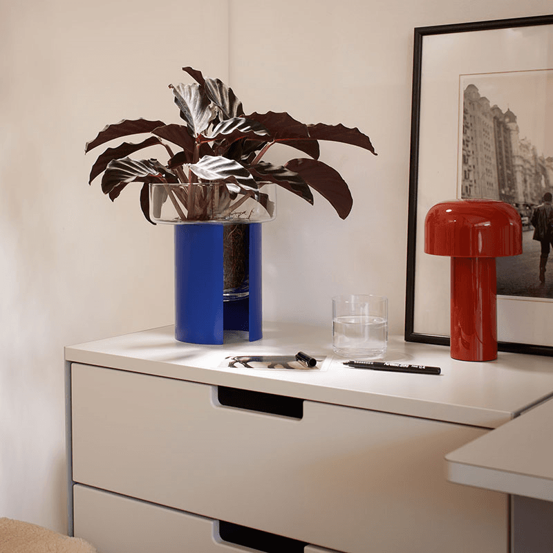 Terrazza Planter, H22 x W19cm, Cobalt Blue