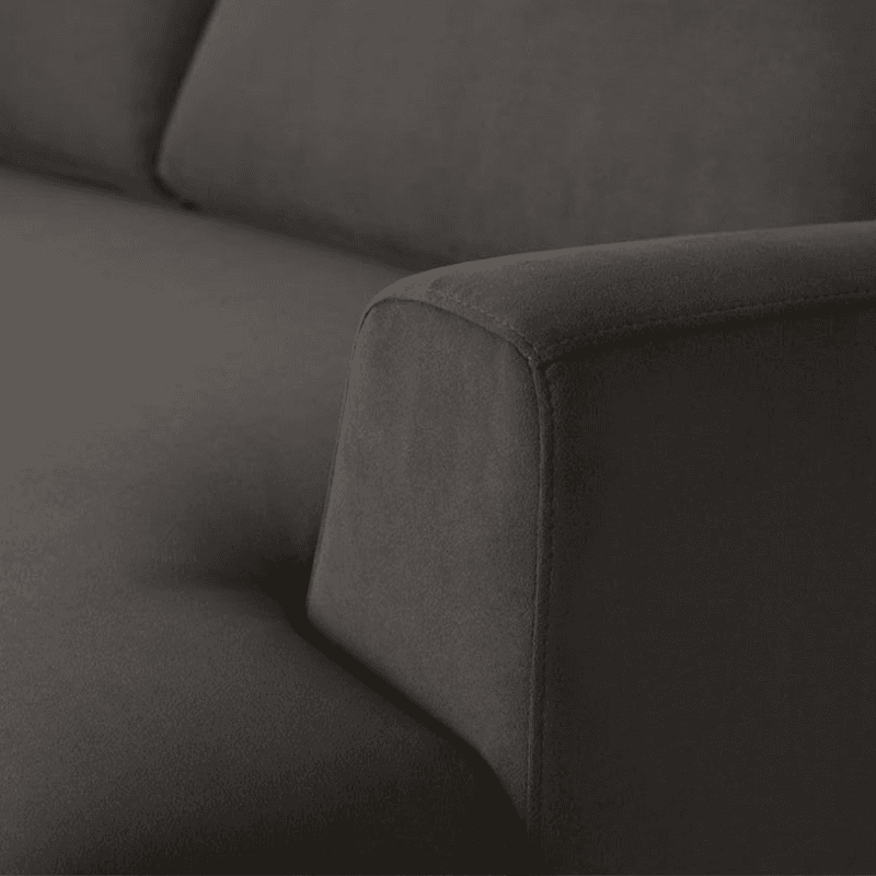 Model 05 2 Seater Velvet Sofa, Charcoal
