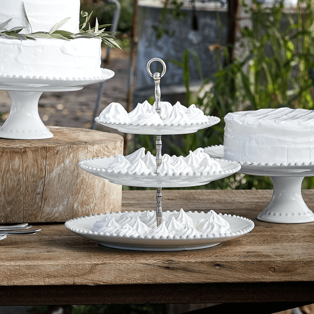 Pearl Centrepiece, 33cm, white