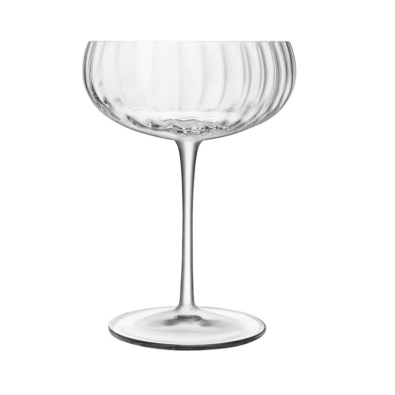 Optica Set of 4 Champagne Glasses, 300ml, Clear