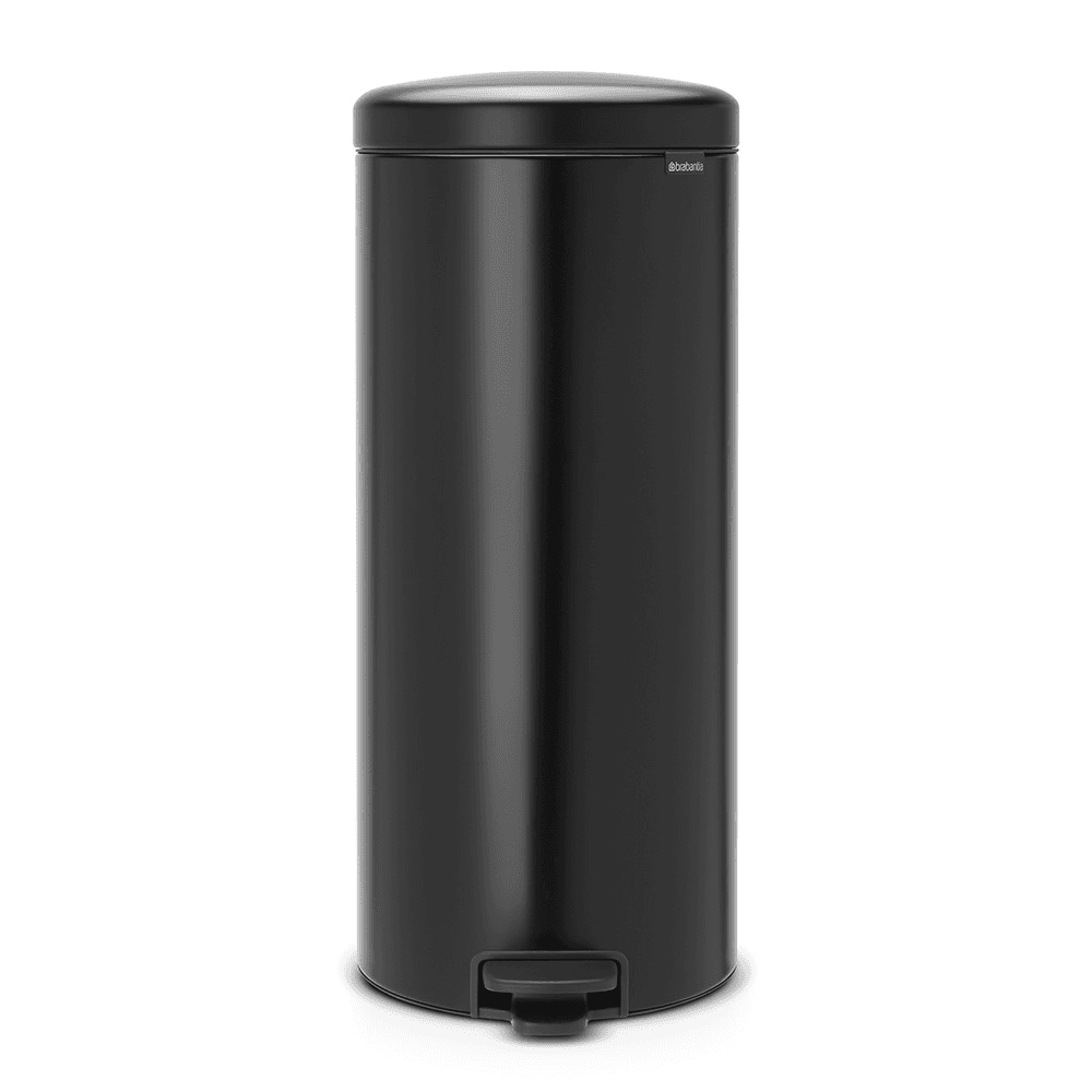 newIcon Pedal bin, 30 litre, Matt Black