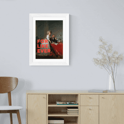 Image showing the Oh Fine! Art For Like Ever Framed Art Print, Multi product.
