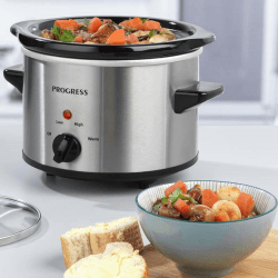 Image showing the Slow Cooker, 1.5L, Stainless Steel product.