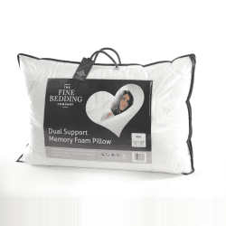 Image showing the Dual Support Memory Foam Pillow, White product.