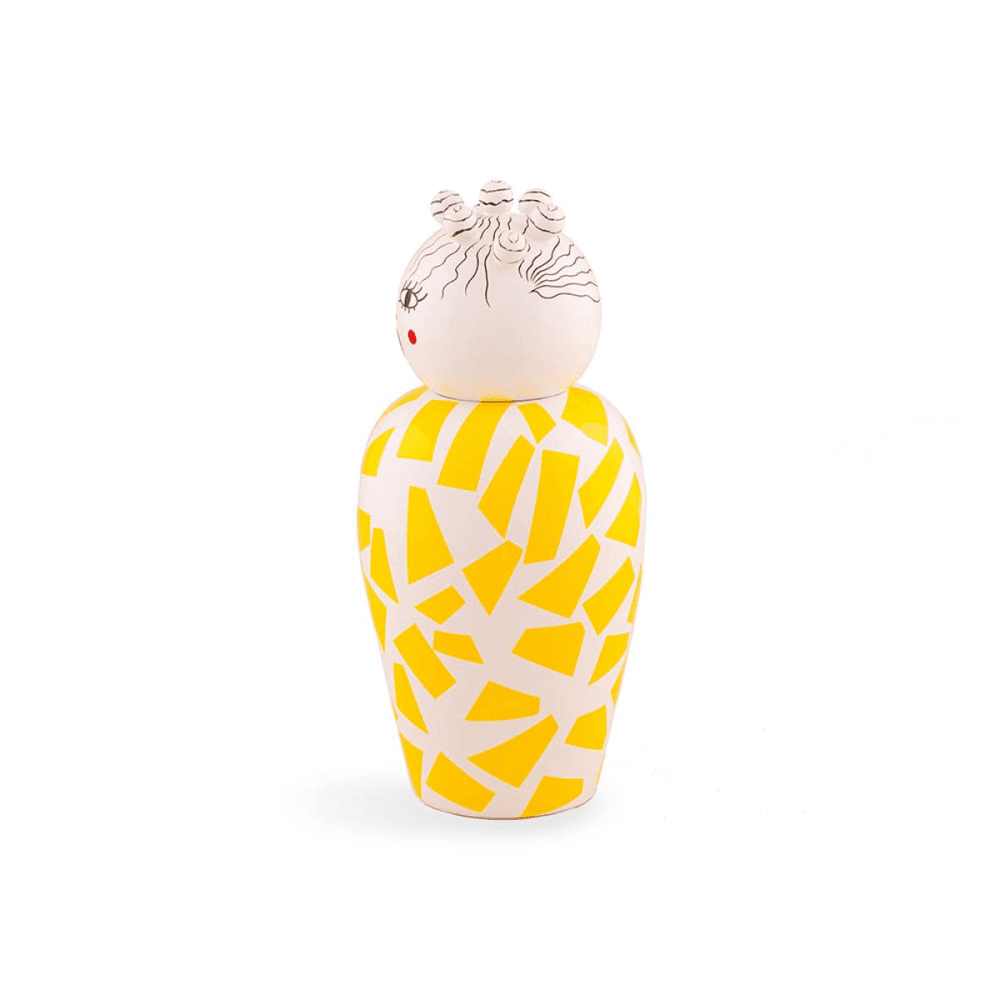 Canopie, Vase with Lid, Yellow