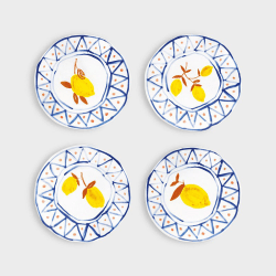 Image showing the Moroccan Set Of 4 Plates, D10.5cm, Multi product.