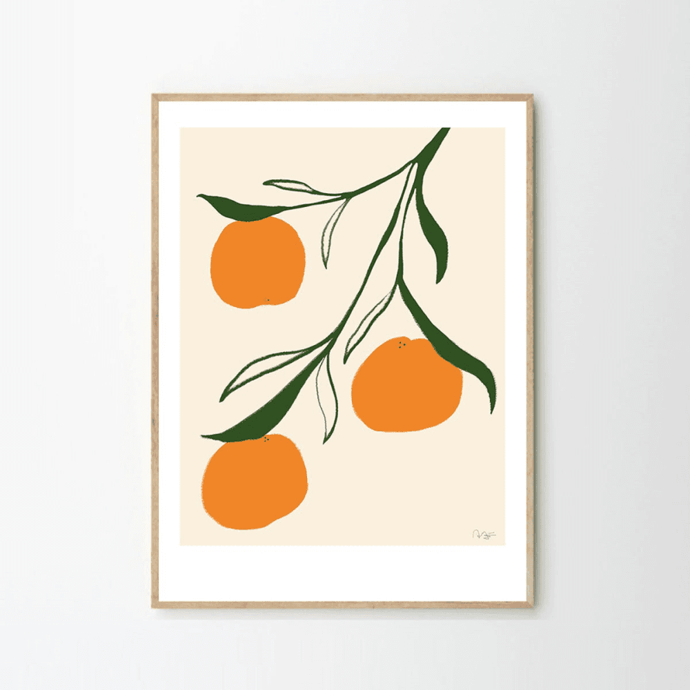 Orange - Anna Morner Art print, H70 x D50cm, Multi