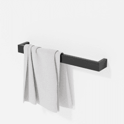 Image showing the Slimline Sinlge Towel Rail, L60cm, Dark Oak product.