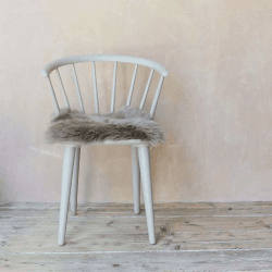 Image showing the Square Sheepskin Seat Pad, 37 x 37cm, Vole product.