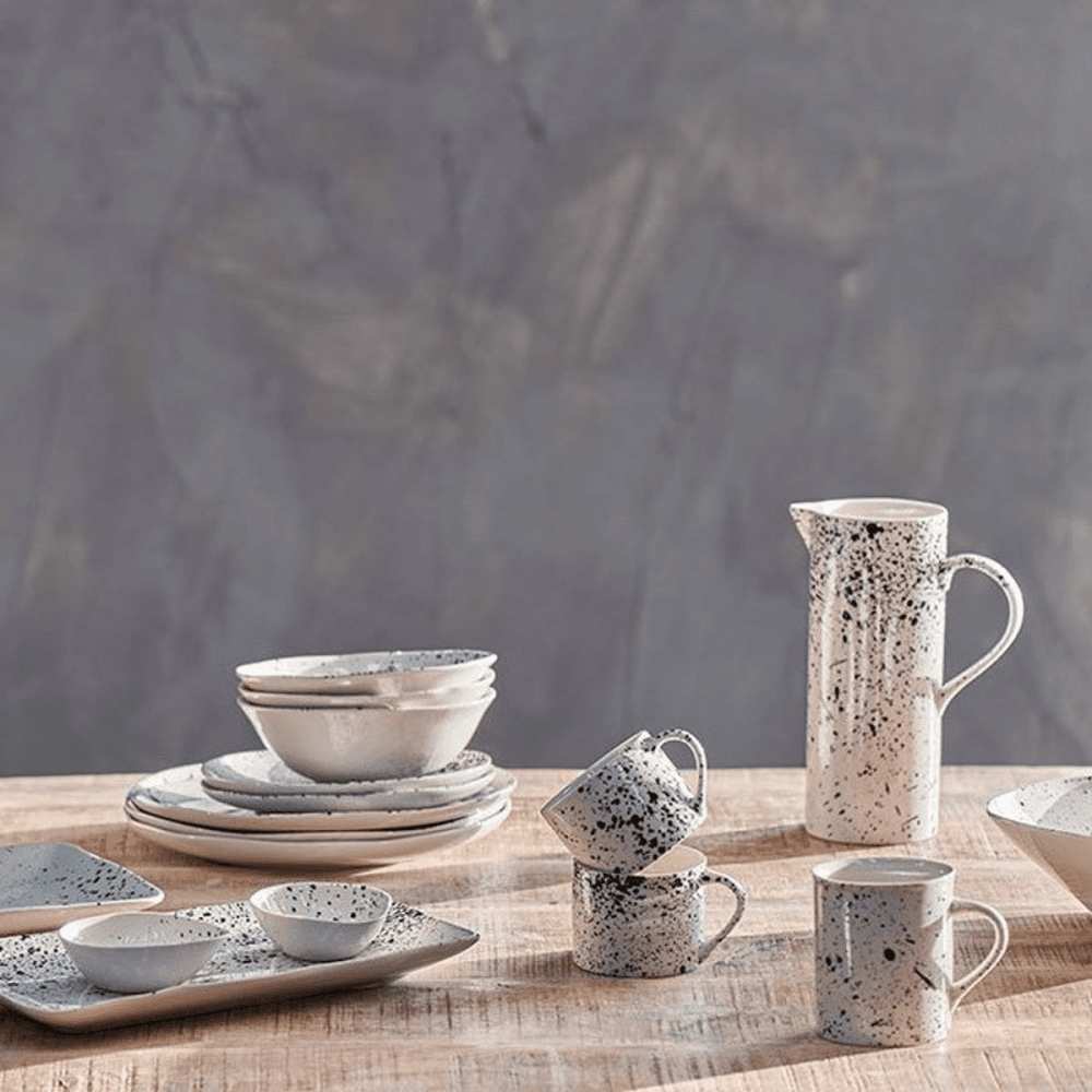 Ama Large serving bowl, D7.5 x 34.5cm, Splatter