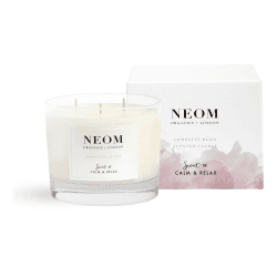 Image showing the Scent to Calm & Relax - Complete Bliss 3 wick scented candle, White product.