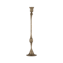 Image showing the Chaipat Candlestick, H42cm, Antique Brass product.