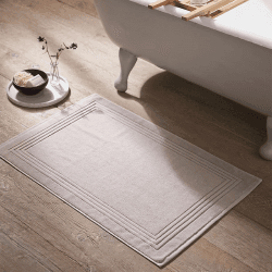 Image showing the Egyptian Cotton Large Bath Mat, 70 x 110cm, Oatmeal product.