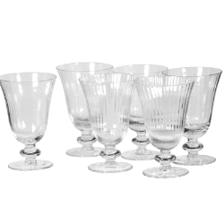 Image showing the Wine Glass, Ribbed, Set of 6, 14cm product.
