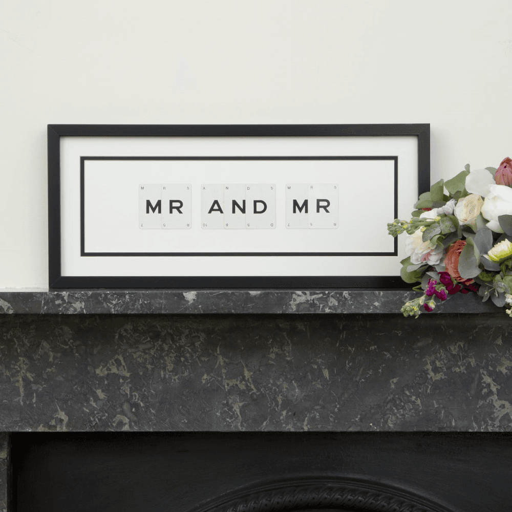 MR AND MR 'Mr & Mr' Word Frame