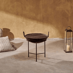 Image showing the Reclaimed Fire Pit Kadai, H55 x D80cm, Black product.