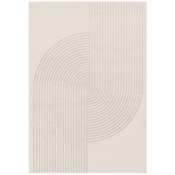 Image showing the Muse Cream Arch Rug, L120 x W170cm, Beige product.