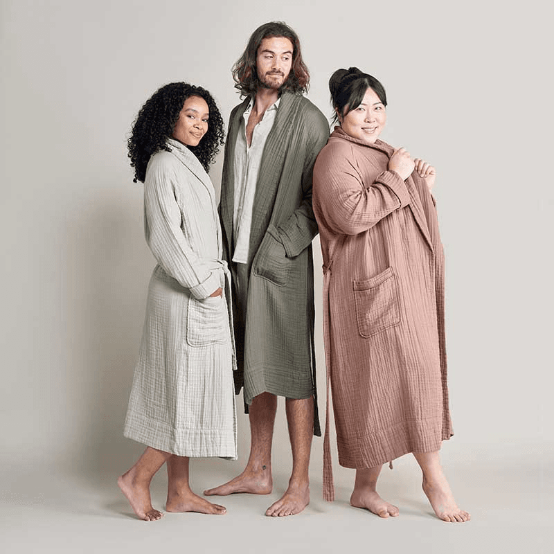 The Dream Cotton Robe, Small, Clay